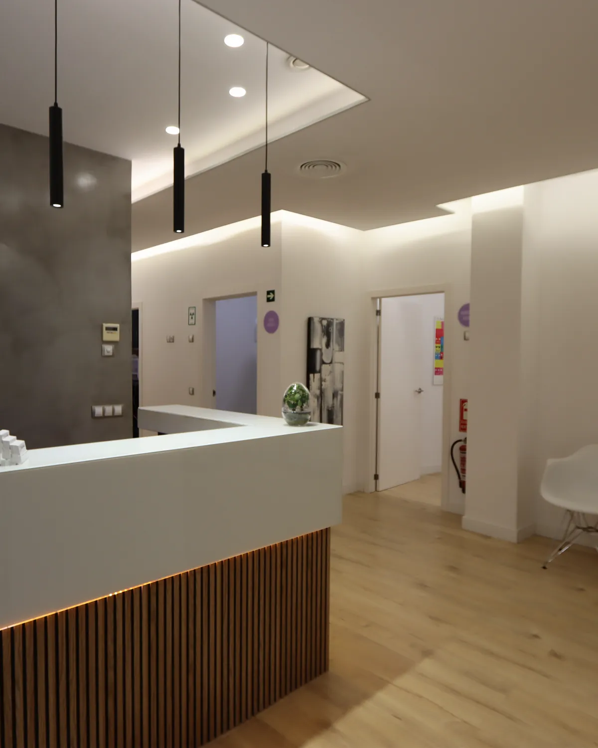 Mostrador de recepción de Valencia Dental